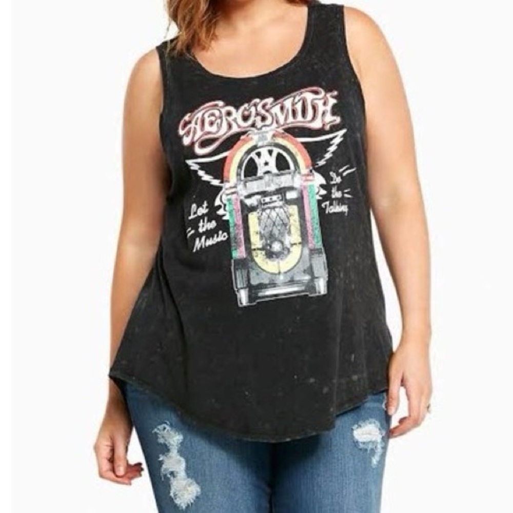 Aerosmith Women’s Black Tank Top
